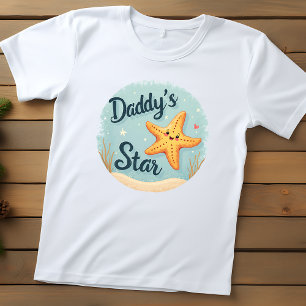 Schattige "Daddy's Star" Zeester Kinder Shirts