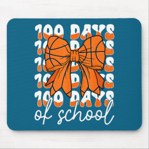 Schattige Dag 100 Dagen School 100e Basketbal Ball Muismat