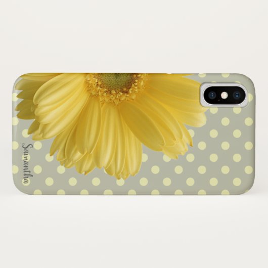 Schattige Daisy,Bloem,Polka Dots -Personalized Case-Mate iPhone Case (Achterkant (horizontaal))