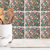 Schattige Daisy bloemmotief Tegeltje