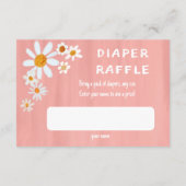 Schattige Daisy Boeket Handbeschilderd Custom Baby Informatiekaartje (Achterkant)