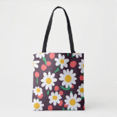Schattige Daisy Flower Botanical patroonschool mei Draagtas (Voorkant)