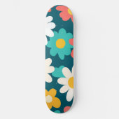 Schattige Daisy Flower Botanical patroonschool mei Skateboard (Voorkant)