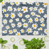 Schattige Daisy Flower Botanical patroonschool mei Theedoek (Gevouwen)