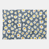 Schattige Daisy Flower Botanical patroonschool mei Theedoek (Horizontaal)