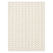 Schattige Daisy Stripes Crème Wit Tafelkleed (Voorkant)