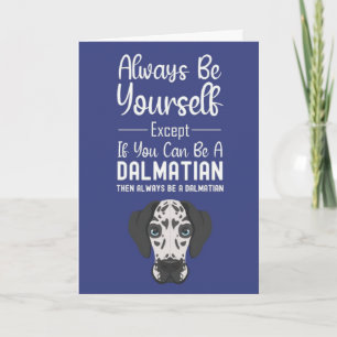 Schattige Dalmatiër Kaarten Puppy Blauw Grappige H