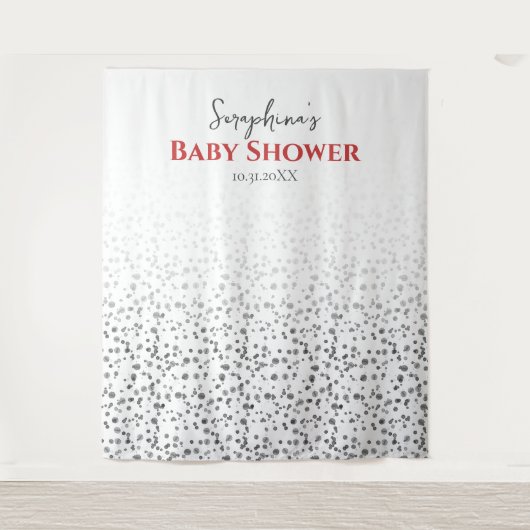 Schattige Dalmatisch vlekpatroon Wandkleed (Voorkant)