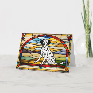 Schattige Dalmatische Glas-in-Lood Kaart
