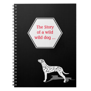 Schattige Dalmatische hond Notitieboek
