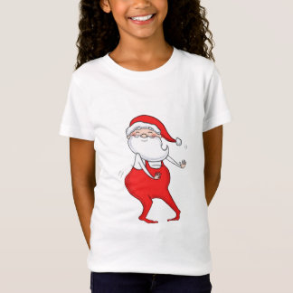 Schattige Dancing Santa Clause Kerstmis T-shirt