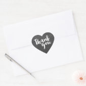 SCHATTIGE DANK U HART SEAL modern script krijtbord Sticker (Envelop)