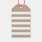 SCHATTIGE DANK U LABEL moderne streep eenvoudige k Cadeaulabel (Achterkant)