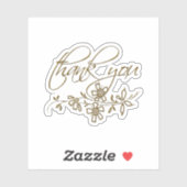 Schattige Dank u Sticker (Vel)