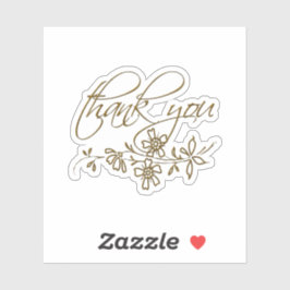 Schattige Dank u Sticker