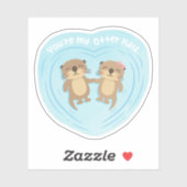 Schattige dat je mijn Otter half woordspeling bent Sticker (Vel)