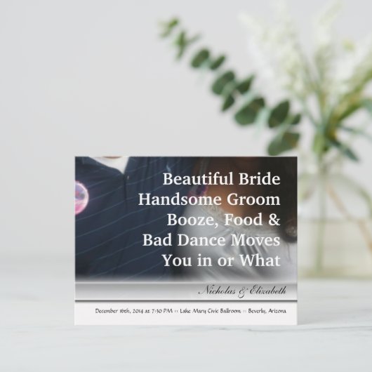 SCHATTIGE De datum opslaan Aangepast Briefkaart (Staand voorkant)