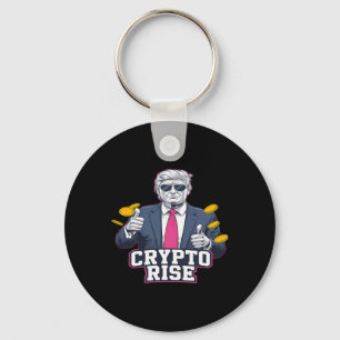 Schattige de. De opkomst van Bitcoin Trump naar de Sleutelhanger