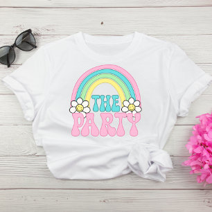 Schattige de partij Retro Hippie Bachelorette Part T-shirt
