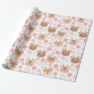 Schattige deer cadeaupapier