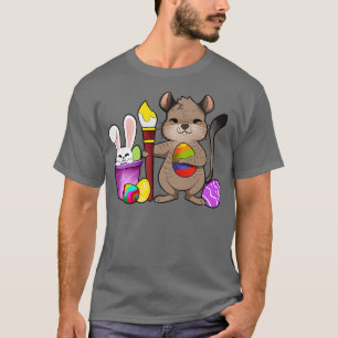 Schattige degu schilderen Paaseieren T-shirt