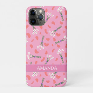Schattige delicaat daisy klein boeketpatroon iPhone 11 pro hoesje