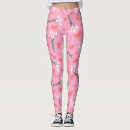 Schattige delicaat daisy klein boeketpatroon leggings