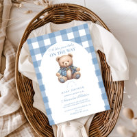 Schattige denim Baby shower