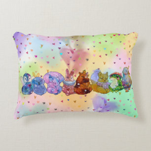 Schattige Dieren genaamd The Lucky Charms Accent Kussen
