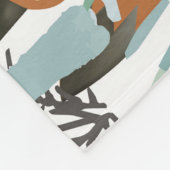 Schattige dieren: tropisch bos doodle. fleece deken (Hoek)