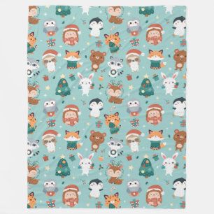 Schattige dierenbedekking fleece deken