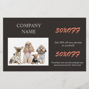 schattige dierenbeestje met puppy SPA Flyer