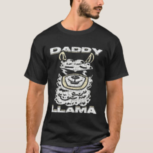 Schattige Dierenliefhebber Alpaca Lama Vader T-shirt