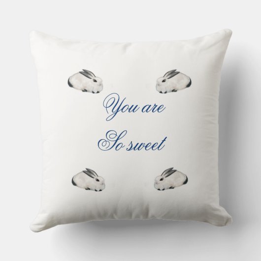 Schattige digitale tekening van konijnen kussen (Achterkant)