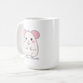 Schattige dikke muis koffiemok (Voorkant links)