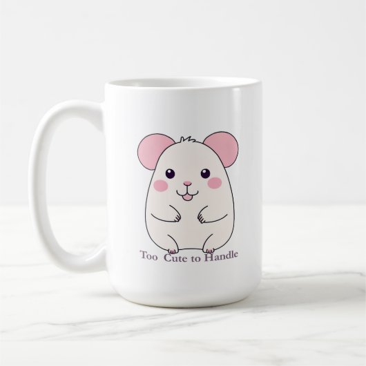 Schattige dikke muis koffiemok (Links)