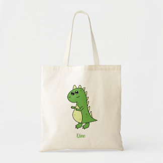 schattige dino-canvas tas