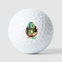 schattige dino golfballen