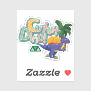 schattige dino sticker