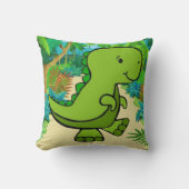 Schattige dinokussen kussen (Voorkant)