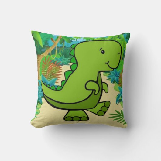 Schattige dinokussen kussen (Voorkant)