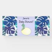 Schattige Dinosaur Baby shower Banner (Horizontaal)