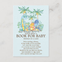 Schattige Dinosaur Baby shower Boek voor Baby