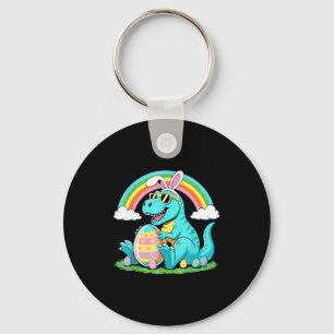 Schattige Dinosaur Bunny Ei Gelukkige Oostrawr T R Sleutelhanger
