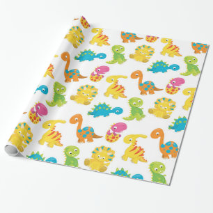 Schattige Dinosaur Cadeaupapier