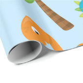 Schattige Dinosaur Cadeaupapier (Rol Hoek)