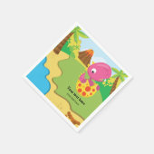 Schattige Dinosaur Servet (Hoek)