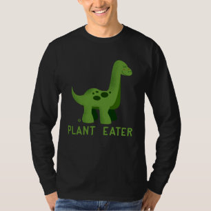 Schattige dinosauriëre herbivoren vegetariër vegan t-shirt