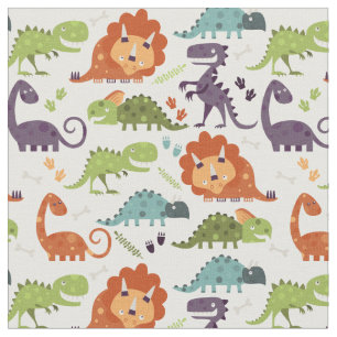 Schattige Dinosauriërs Dino Jongens Kind Patroon Stof