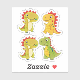 Schattige dinosauriërs sticker